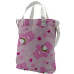 Cheer Bear Pink, Care, Care Bears, Cartoon Canvas Messenger Bag