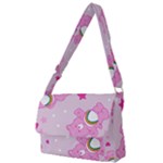 Cheer Bear Pink, Care, Care Bears, Cartoon Full Print Messenger Bag (S)