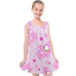 Cheer Bear Pink, Care, Care Bears, Cartoon Kids  Cross Back Dress