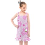 Cheer Bear Pink, Care, Care Bears, Cartoon Kids  Overall Dress