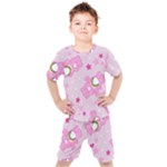 Cheer Bear Pink, Care, Care Bears, Cartoon Kids  T-Shirt and Shorts Set