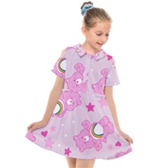 Kids  Short Sleeve Shirt Dress 