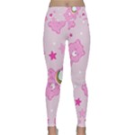 Cheer Bear Pink, Care, Care Bears, Cartoon Lightweight Velour Classic Yoga Leggings