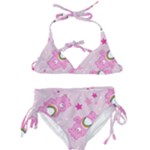 Cheer Bear Pink, Care, Care Bears, Cartoon Kids  Classic Bikini Set