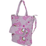 Cheer Bear Pink, Care, Care Bears, Cartoon Shoulder Tote Bag