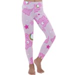 Cheer Bear Pink, Care, Care Bears, Cartoon Kids  Lightweight Velour Classic Yoga Leggings