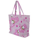 Cheer Bear Pink, Care, Care Bears, Cartoon Zip Up Canvas Bag