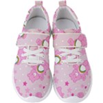 Cheer Bear Pink, Care, Care Bears, Cartoon Men s Velcro Strap Shoes