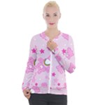 Cheer Bear Pink, Care, Care Bears, Cartoon Casual Zip Up Jacket