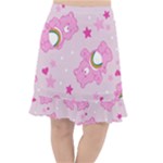 Cheer Bear Pink, Care, Care Bears, Cartoon Fishtail Chiffon Skirt