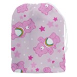 Cheer Bear Pink, Care, Care Bears, Cartoon Drawstring Pouch (3XL)