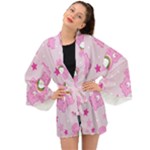 Cheer Bear Pink, Care, Care Bears, Cartoon Long Sleeve Kimono