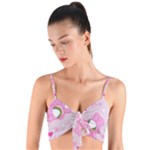 Cheer Bear Pink, Care, Care Bears, Cartoon Woven Tie Front Bralet