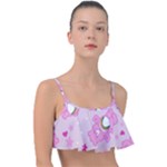 Cheer Bear Pink, Care, Care Bears, Cartoon Frill Bikini Top