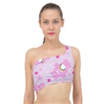 Cheer Bear Pink, Care, Care Bears, Cartoon Spliced Up Bikini Top 