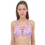 Cheer Bear Pink, Care, Care Bears, Cartoon Cage Up Bikini Top