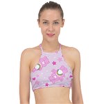 Cheer Bear Pink, Care, Care Bears, Cartoon Halter Bikini Top