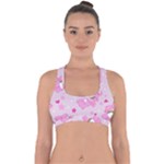 Cheer Bear Pink, Care, Care Bears, Cartoon Cross Back Hipster Bikini Top 