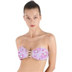 Cheer Bear Pink, Care, Care Bears, Cartoon Twist Bandeau Bikini Top