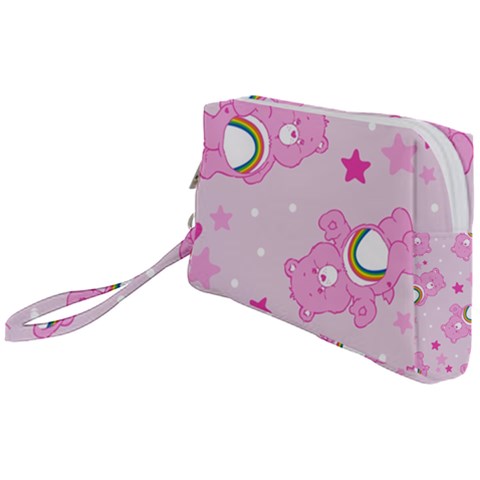 Cheer Bear Pink, Care, Care Bears, Cartoon Wristlet Pouch Bag (Small) from ArtsNow.com