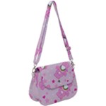 Cheer Bear Pink, Care, Care Bears, Cartoon Saddle Handbag