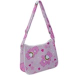 Cheer Bear Pink, Care, Care Bears, Cartoon Zip Up Shoulder Bag