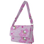 Cheer Bear Pink, Care, Care Bears, Cartoon Full Print Messenger Bag (L)