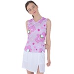 Cheer Bear Pink, Care, Care Bears, Cartoon Women s Sleeveless Sports Top