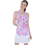 Cheer Bear Pink, Care, Care Bears, Cartoon Racer Back Mesh Tank Top