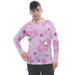 Cheer Bear Pink, Care, Care Bears, Cartoon Men s Pique Long Sleeve T-Shirt