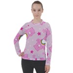 Cheer Bear Pink, Care, Care Bears, Cartoon Women s Pique Long Sleeve T-Shirt