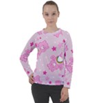 Cheer Bear Pink, Care, Care Bears, Cartoon Women s Long Sleeve Raglan T-Shirt