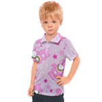 Cheer Bear Pink, Care, Care Bears, Cartoon Kids  Polo T-Shirt