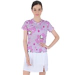 Cheer Bear Pink, Care, Care Bears, Cartoon Women s Sports Top