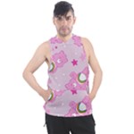 Cheer Bear Pink, Care, Care Bears, Cartoon Men s Sleeveless Hoodie