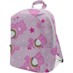 Cheer Bear Pink, Care, Care Bears, Cartoon Zip Up Backpack