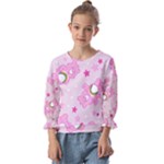 Cheer Bear Pink, Care, Care Bears, Cartoon Kids  Cuff Sleeve Top