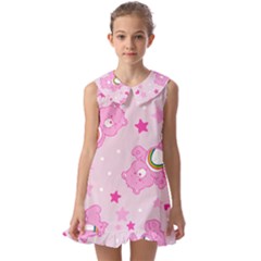 Kids  Pilgrim Collar Ruffle Hem Dress 