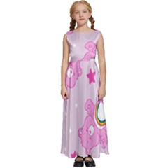 Kids  Satin Sleeveless Maxi Dress 