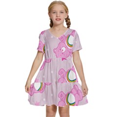 Kids  Short Sleeve Tiered Mini Dress 