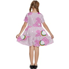 Kids  Short Sleeve Tiered Mini Dress 