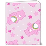 Cheer Bear Pink, Care, Care Bears, Cartoon 8  x 10  Hardcover Notebook