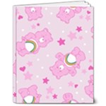 Cheer Bear Pink, Care, Care Bears, Cartoon 8  x 10  Softcover Notebook