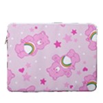 Cheer Bear Pink, Care, Care Bears, Cartoon 15  Vertical Laptop Sleeve Case With Pocket