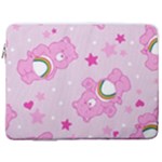 Cheer Bear Pink, Care, Care Bears, Cartoon 17  Vertical Laptop Sleeve Case With Pocket