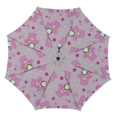 Cheer Bear Pink, Care, Care Bears, Cartoon Automatic Folding Umbrella with Case (Medium) from ArtsNow.com