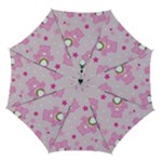 Cheer Bear Pink, Care, Care Bears, Cartoon Automatic Folding Umbrella with Case (Medium)