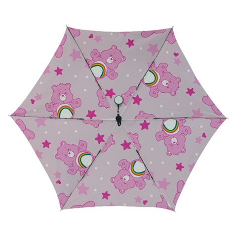 Cheer Bear Pink, Care, Care Bears, Cartoon Automatic Folding Umbrella with Case (Small) from ArtsNow.com