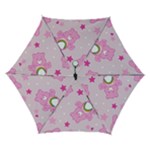 Cheer Bear Pink, Care, Care Bears, Cartoon Automatic Folding Umbrella with Case (Small)