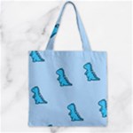 Dinosaur , Cute, Pastel, Zipper Grocery Tote Bag